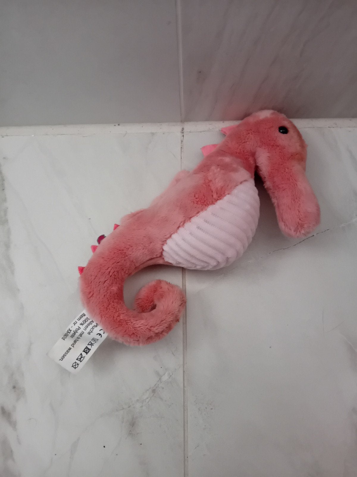 Roze zeepaardje knuffel van Albert Heijn, Ophalen, Overige typen, Middelgroot (20 tot 80 cm), Roze
