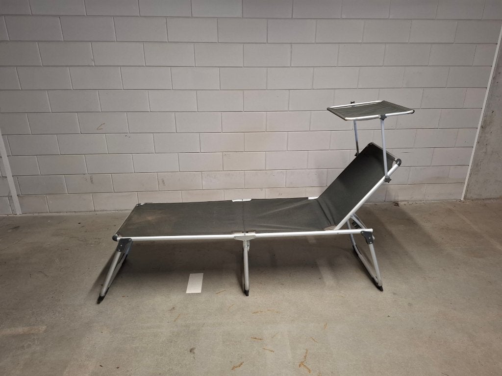 Isabella ligstoel, 200 x 59 x 48 cm, antraciet, Ophalen, Zo goed als nieuw