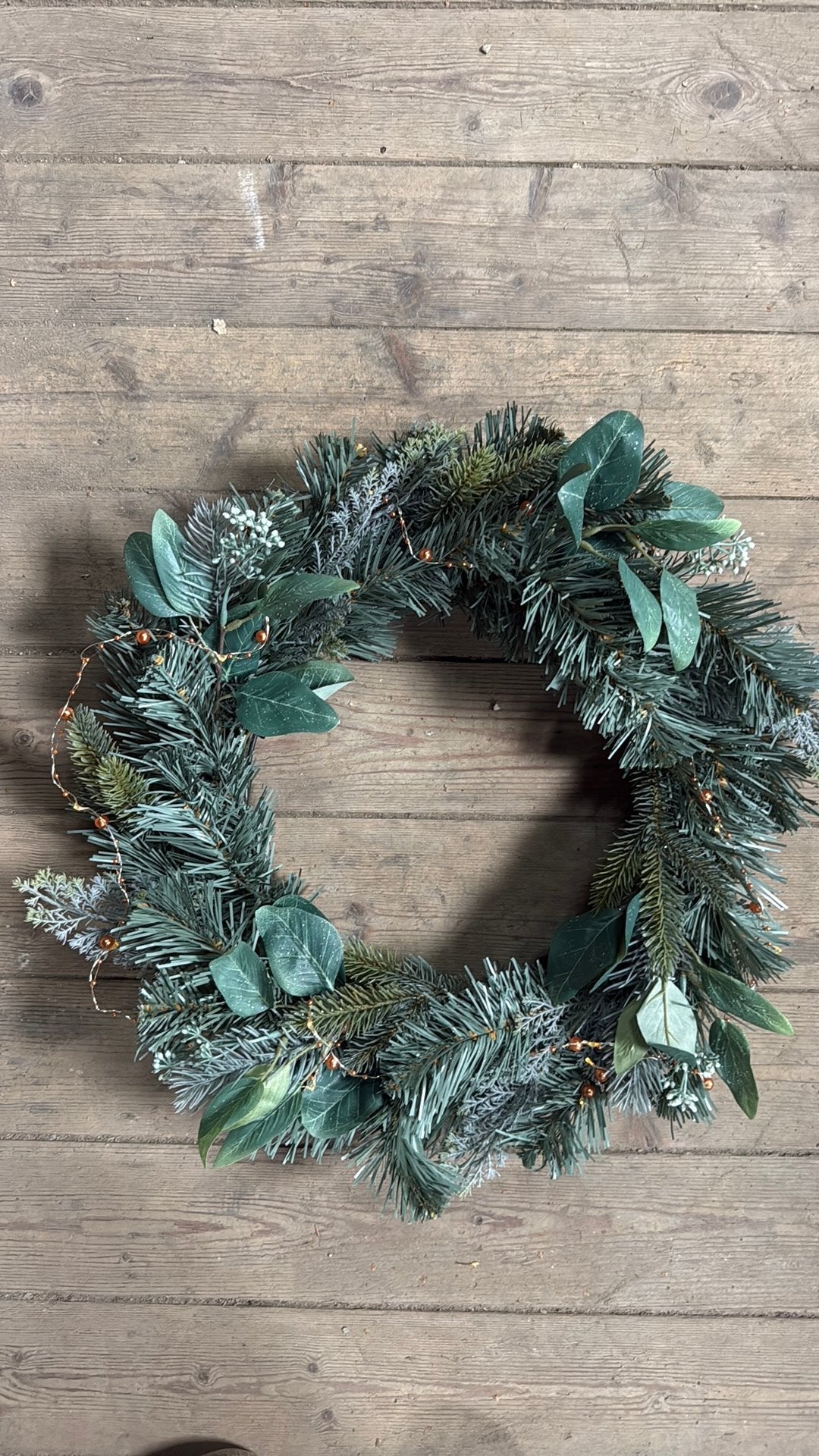 Luxe kerstkrans | Dennengroen, eucalyptus & details, Diversen, Ophalen of Verzenden, Nieuw