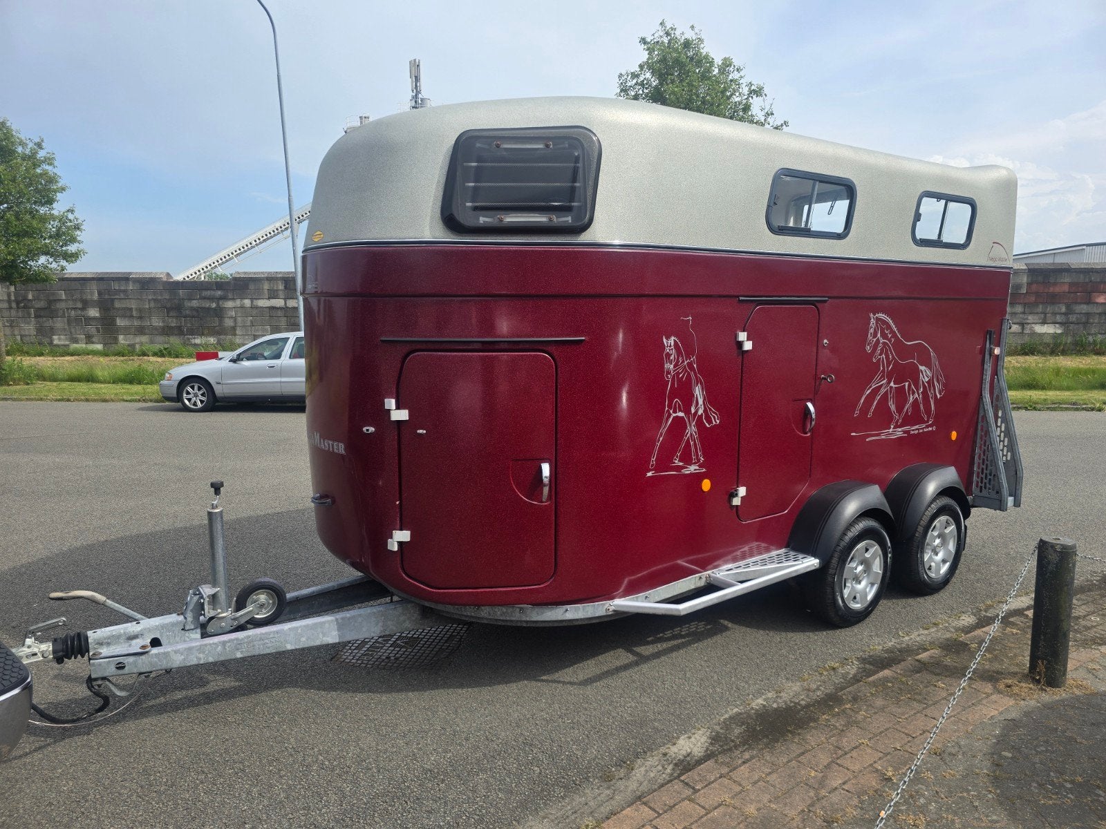 Bockmann mega master 2 paards met living, Dieren en Toebehoren, Ophalen, Gebruikt, Aluminium, 2-paards trailer