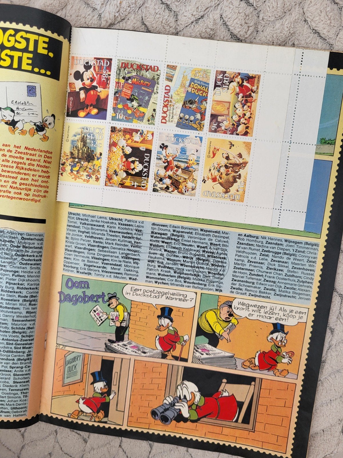 UNIEK! Donald Duck 28-1886 MET Postzegels, Ophalen, Donald Duck, Zo goed als nieuw, Plaatje of Poster