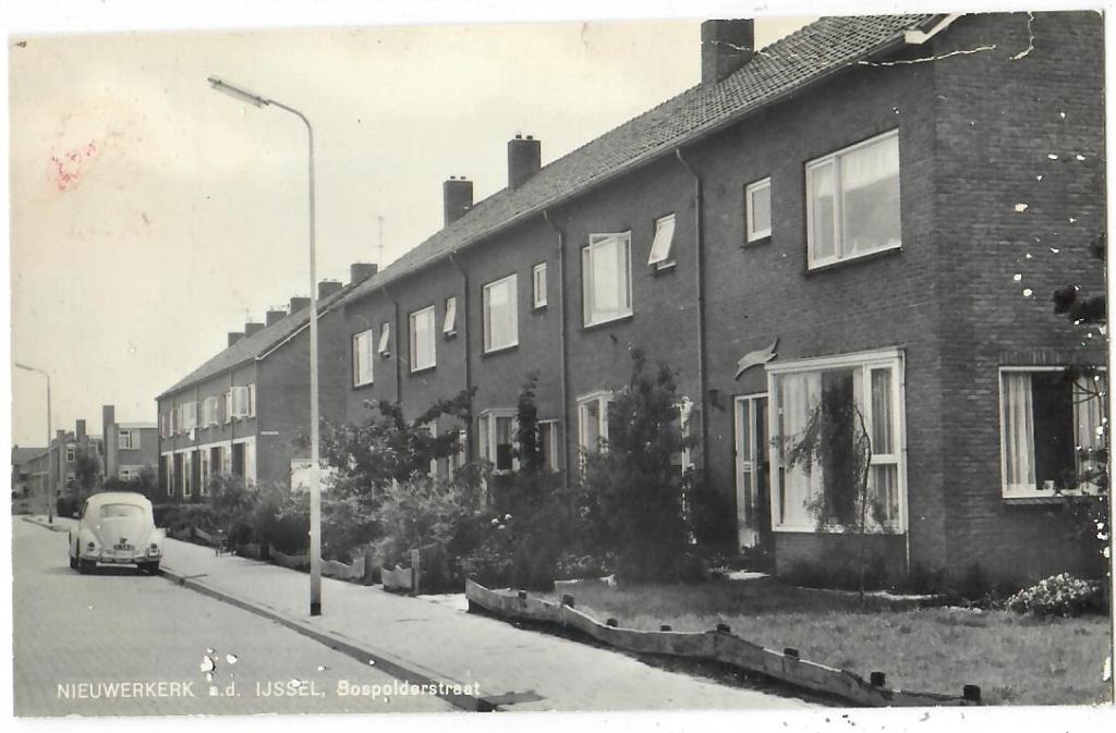 Nieuwerkerk a.d. IJssel - Bospolderstraat, Verzenden, 1940 tot 1960, Gelopen, Zuid-Holland
