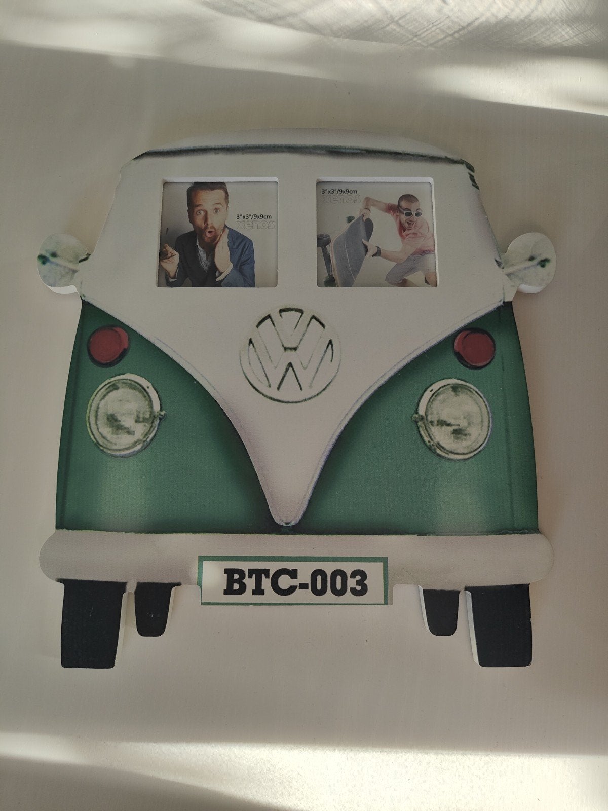 Fotolijstje Volkswagen busje - Groen/Wit, Ophalen of Verzenden, Nieuw