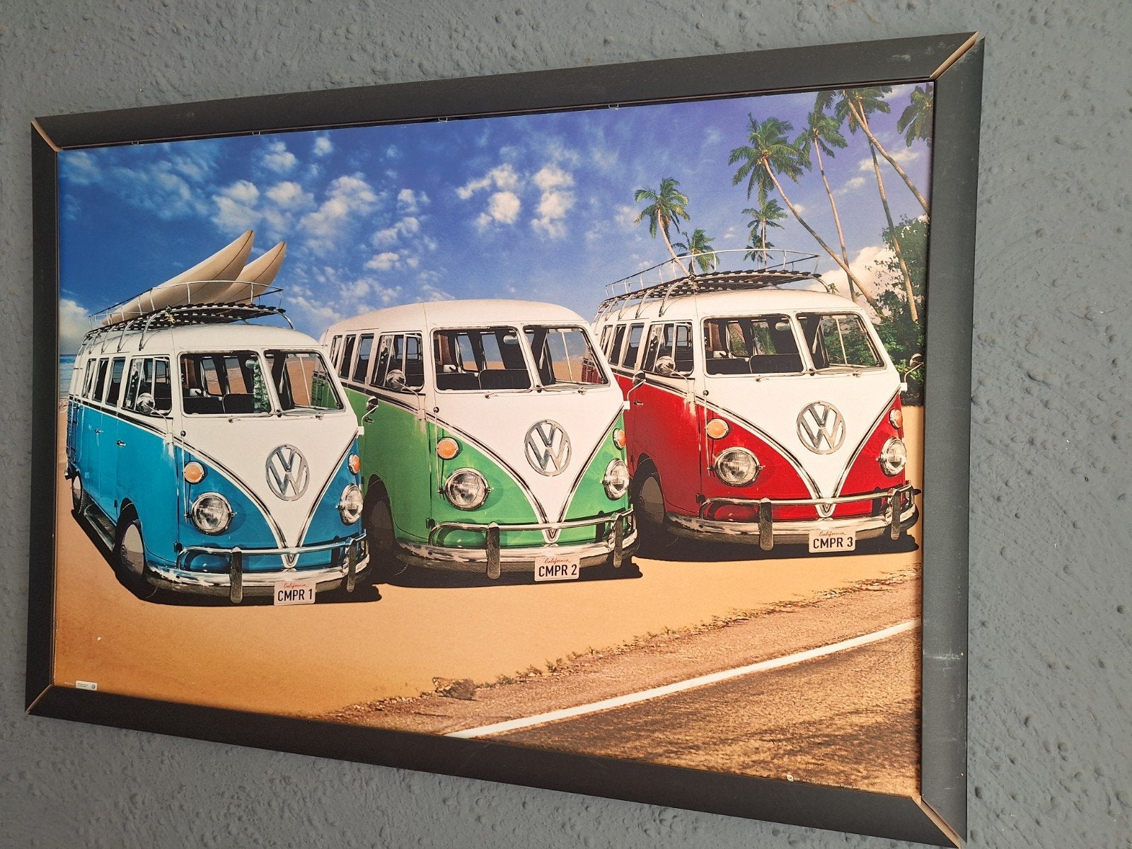 Vw bus schilderij, Ophalen of Verzenden, Auto's