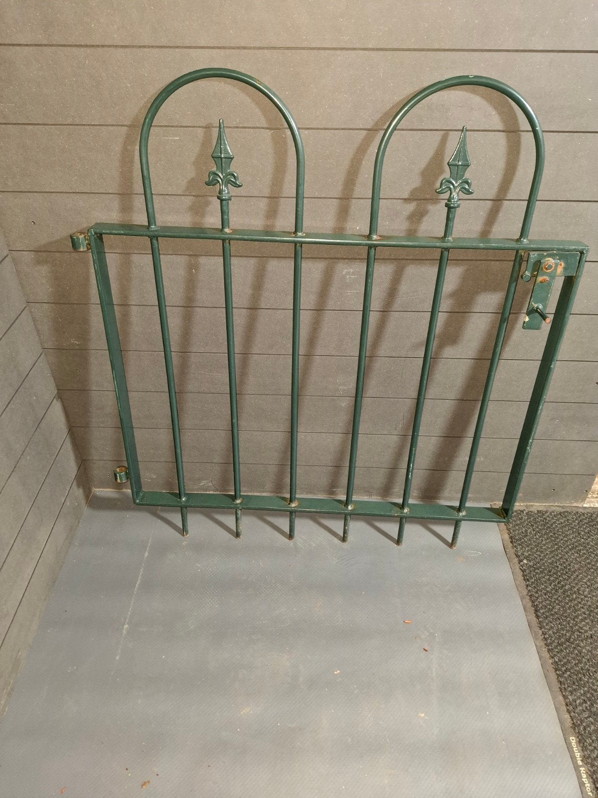 Decoratief ijzeren tuinhekje - Groen, Tuin en Terras, Ophalen, Gebruikt, IJzer, Tuinhek