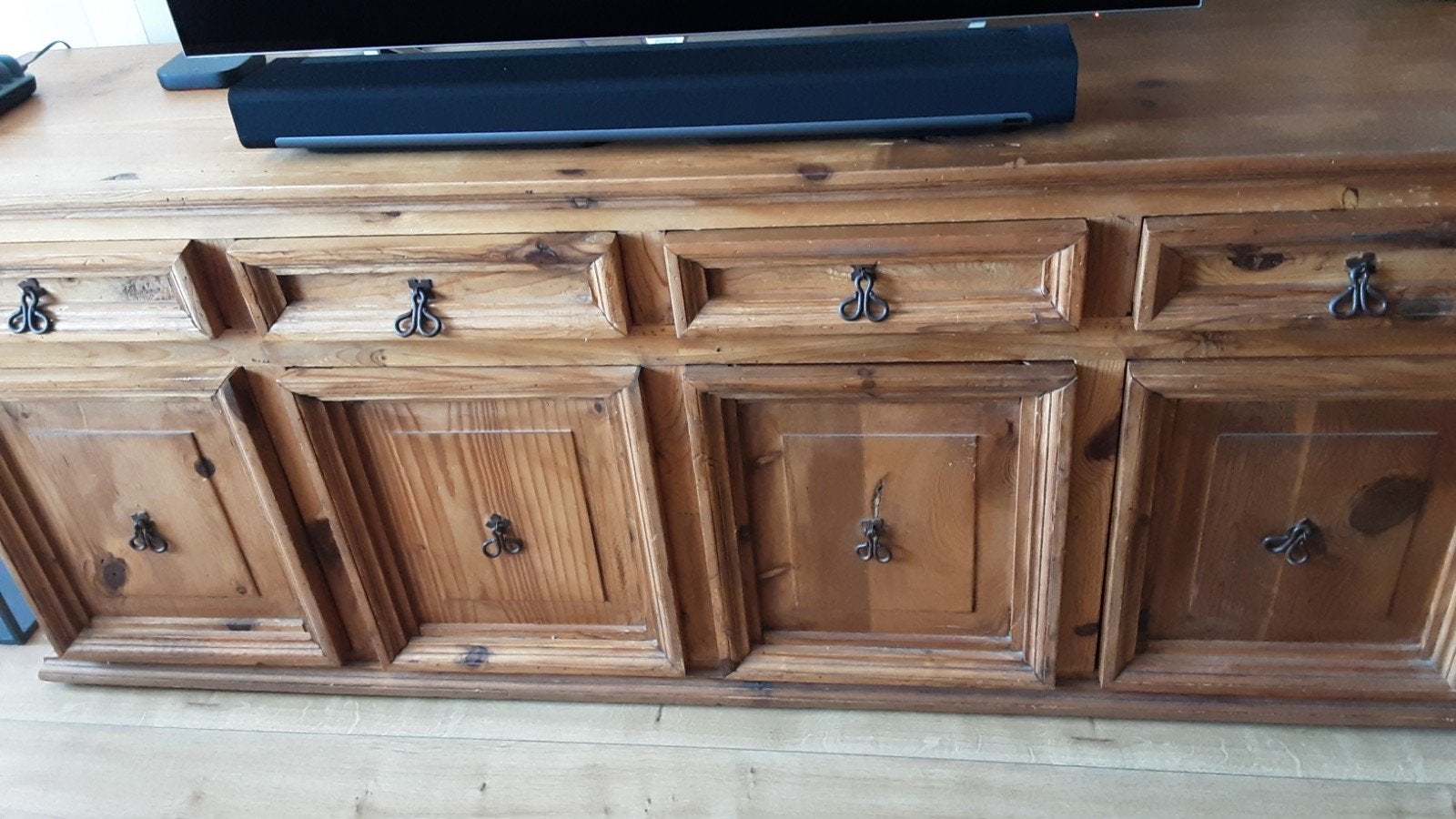 Mooi massief Mexicaans grenen dressoir, Ophalen, Met deur(en), Zo goed als nieuw, Grenenhout