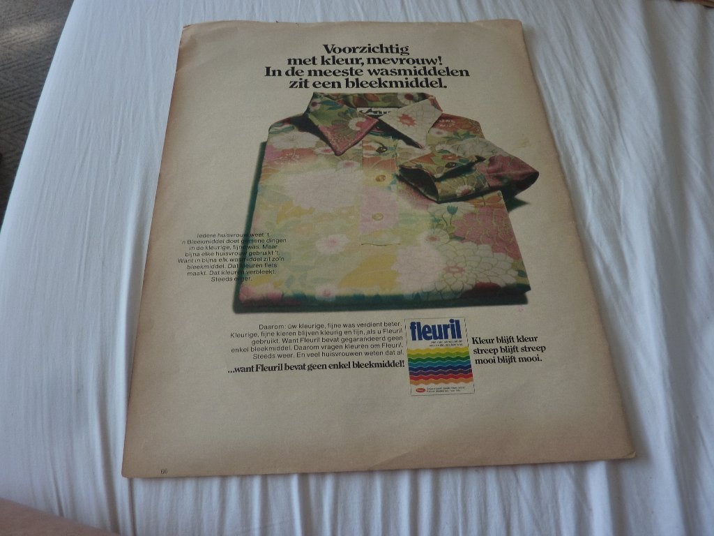 5 X RETRO/VINTAGE RECLAME WASMIDDELEN JAREN 70, Verzamelen, Verzenden, 1960 tot 1980, Knipsel(s)