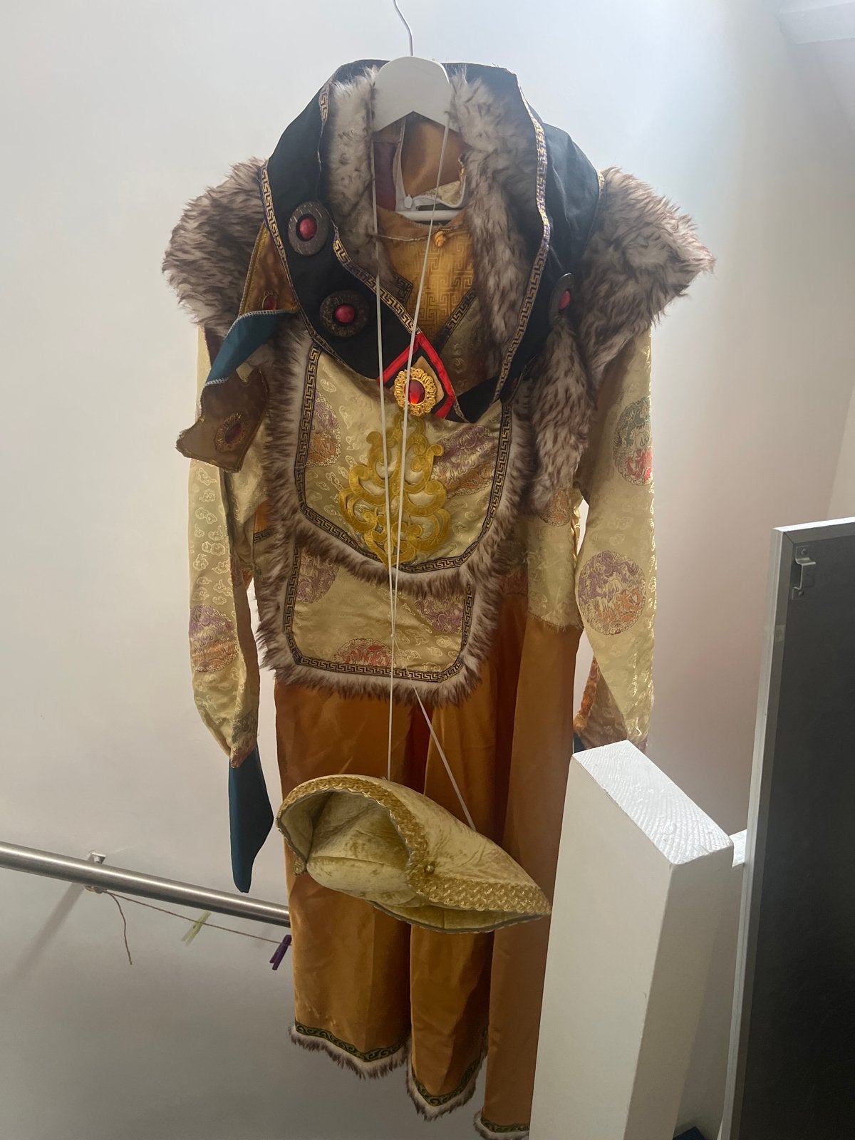 Hoogwaardig Mongools prins kostuum voor mannen, Kleding | Heren, Carnavalskleding en Feestkleding, Overige maten, Ophalen of Verzenden