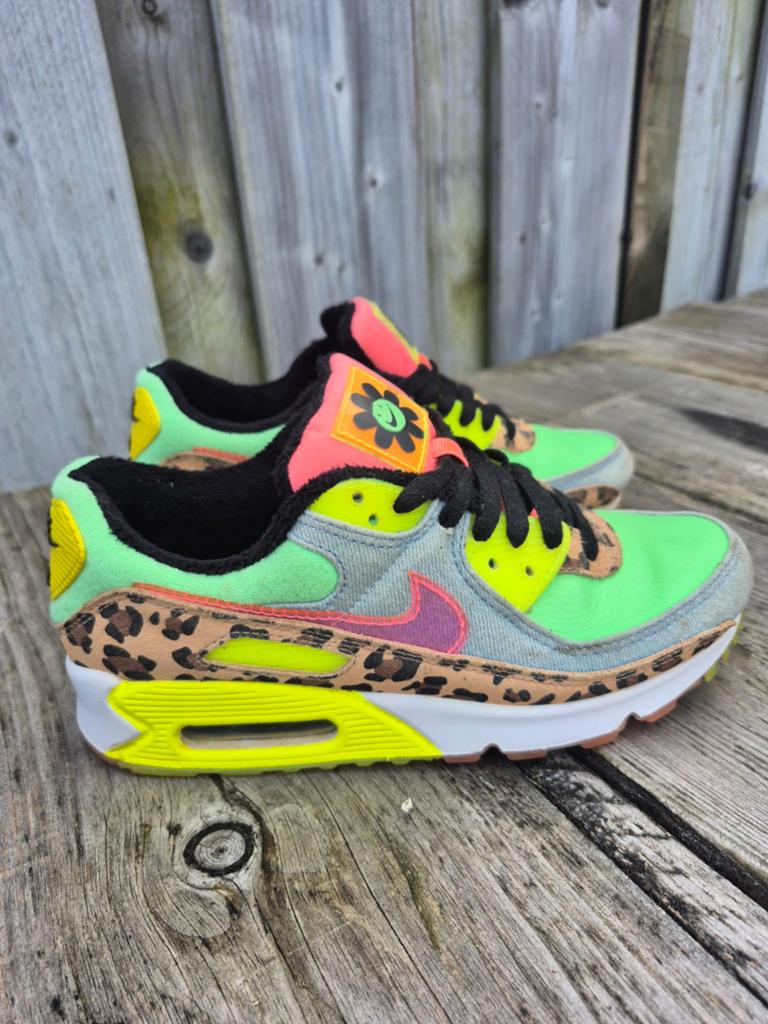 Nike air max 90 38.5 neon illusion neon limited edition, Kleding | Dames, Schoenen, Ophalen of Verzenden, Sneakers of Gympen, Gedragen