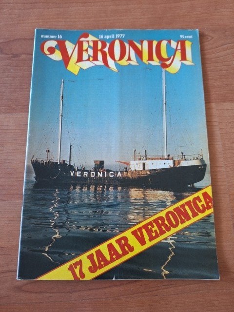 Veronica 1977 Schip ELP Ruud Geels Serge Ernst strip Dylan, Verzenden, 1960 tot 1980, Nederland, Tijdschrift