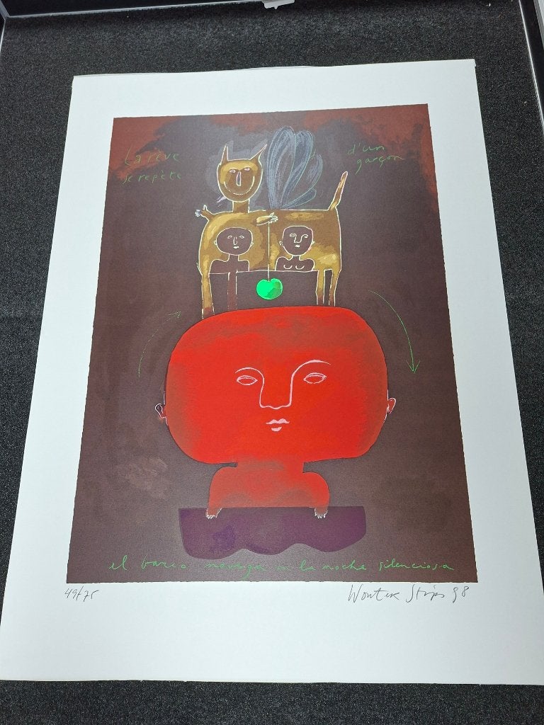 kunst lithos zeefdrukken, Ophalen, Overige techniek