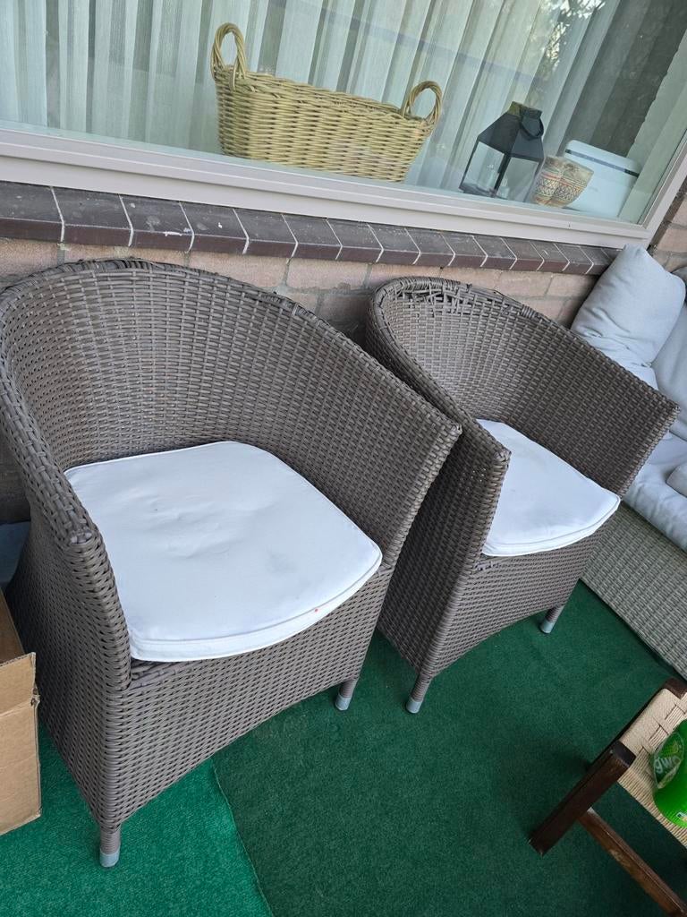 2x tuinstoelen, Ophalen, Gebruikt, Kunststof