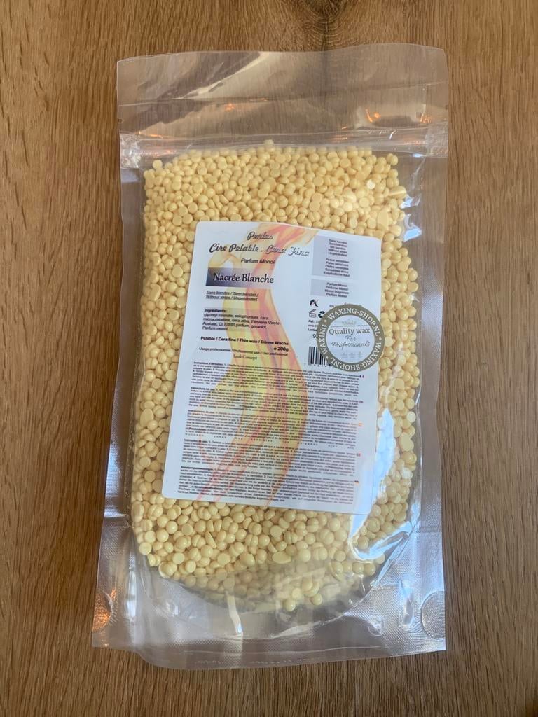 Perlée Nacreé Blanche waxkorrels 200g - Ontharingswax, Ophalen of Verzenden, Nieuw, Overige typen