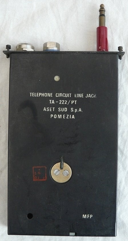 Telephone Circuit Line Jack TA-222/PT, US Army, 1960s.(Nr.1), Verzamelen, Ophalen of Verzenden, Landmacht, Amerika, Overige typen