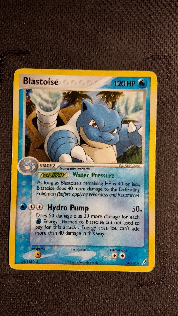 Blastoise 14 Crystal Guardians | Pokemon kaart, Ophalen, Zo goed als nieuw, Losse kaart