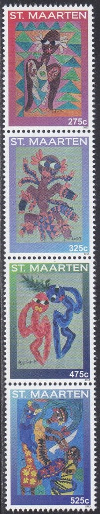 Sint Maarten 2015 Pilioko kunst postfris, Ophalen of Verzenden, Postfris