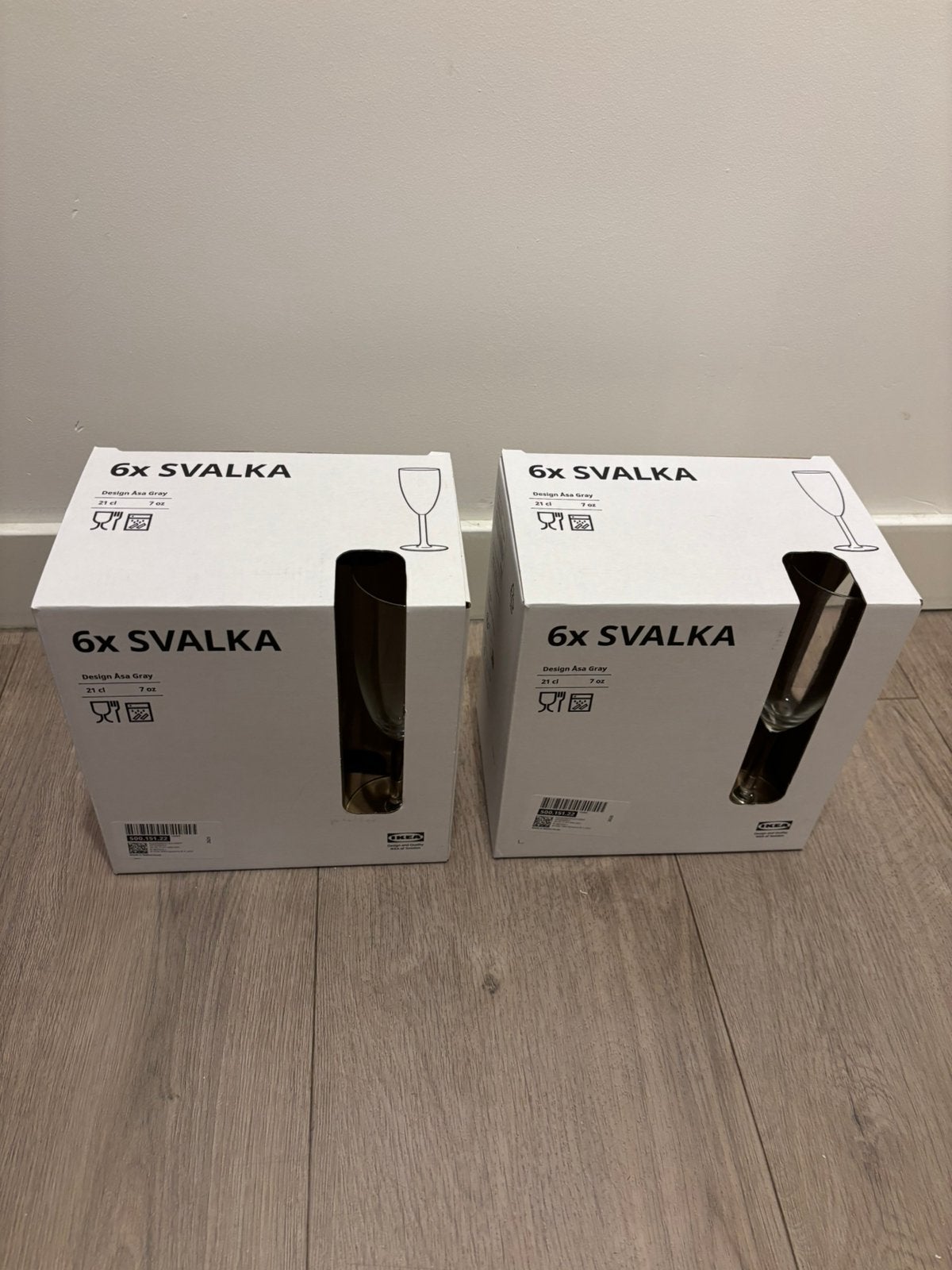 12 wijnglazen SVALKA Ikea, Ophalen, Glas of Glazen, IKEA, Overige stijlen
