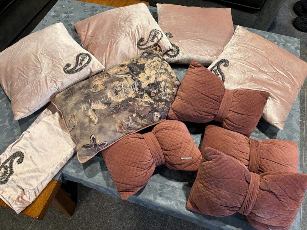 Rivièra Maison kussenset, Ophalen of Verzenden, Zo goed als nieuw, Roze, Overige vormen