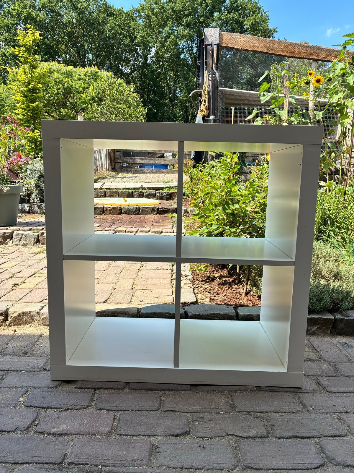 IKEA KALLAX Kast/Boekenkast - Wit, 79x79.5x39 cm, Ophalen, Gebruikt, 50 tot 100 cm, Minder dan 100 cm
