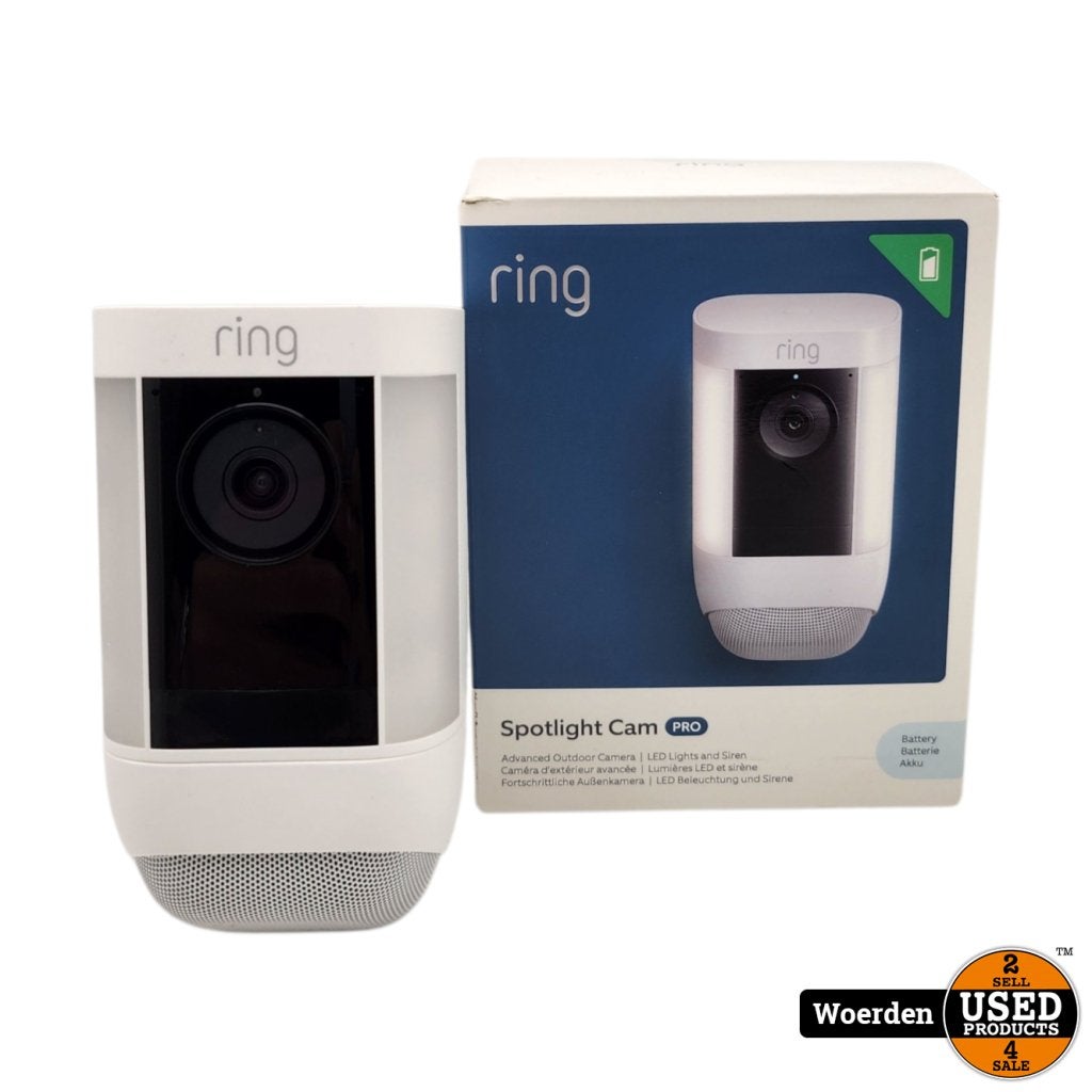 Ring Spotlight Cam Pro | Nette staat | Met garantie, Ring, Support@ring.com, 1523 26th Street, Suite 400
Santa Monica, CA 90404
USA
