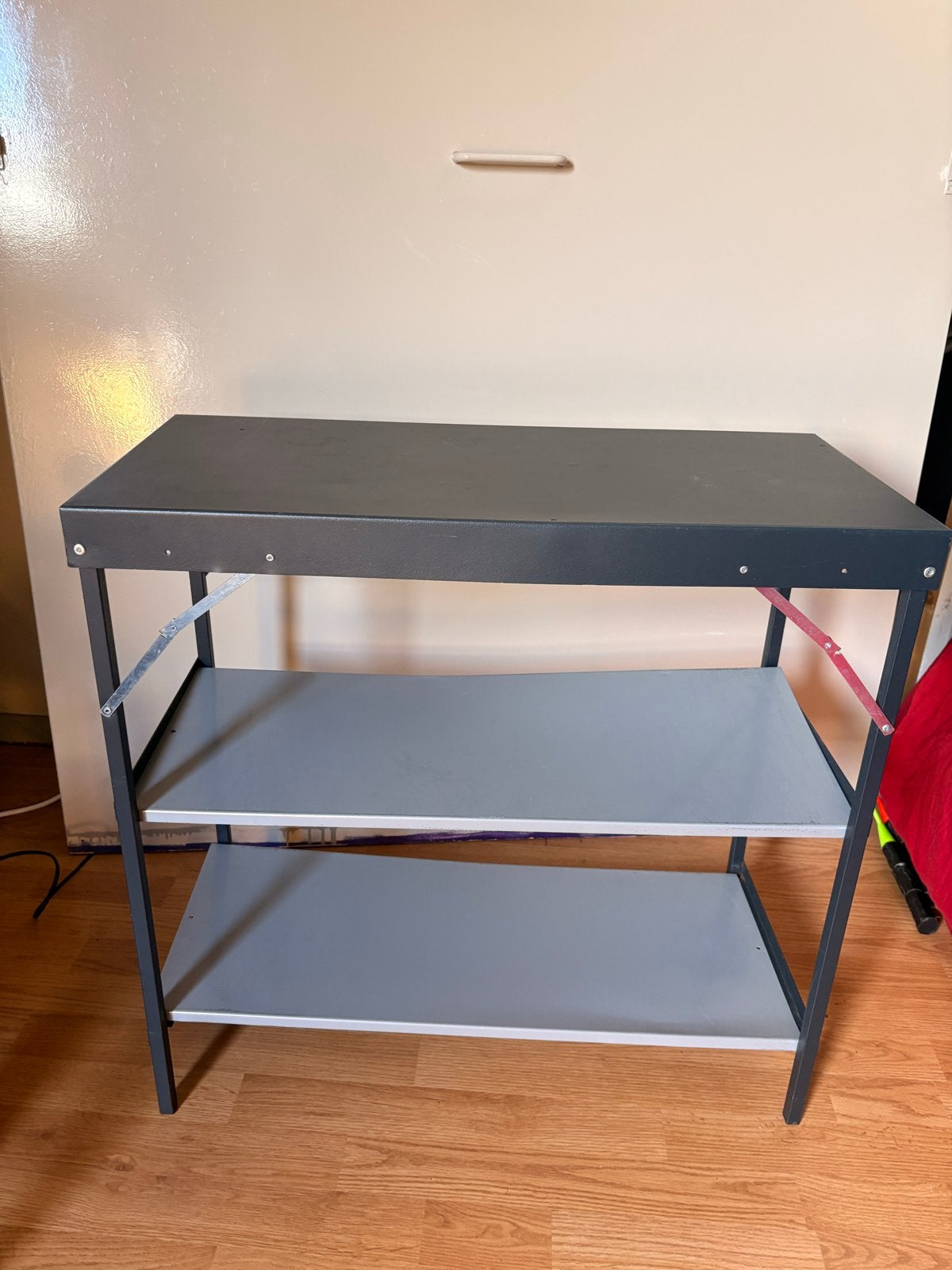 Inklapbaar campingrek / campingkast met 3 legplanken, Ophalen, Gebruikt
