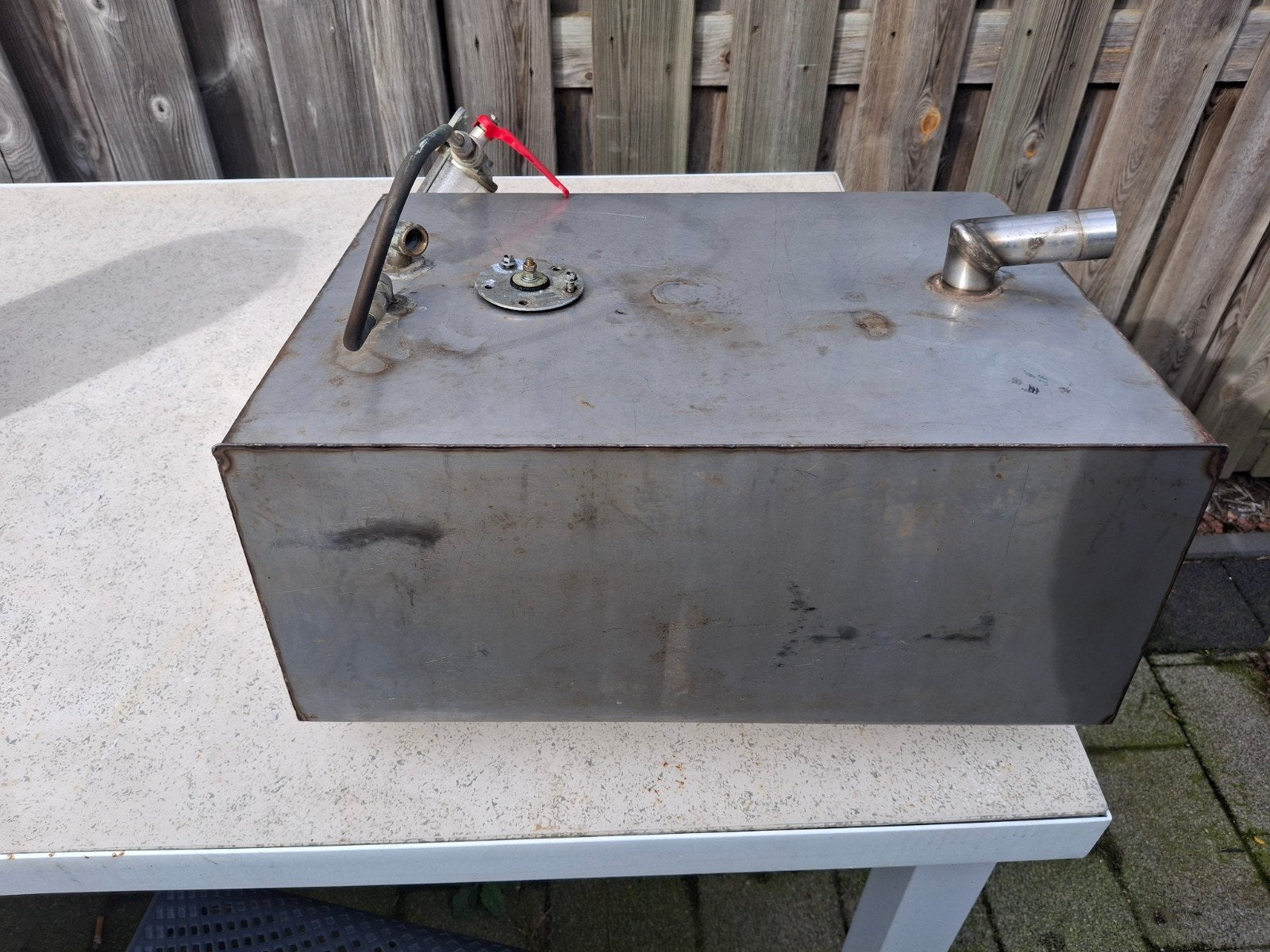 RVS brandstoftank voor adec 530 boot, circa  40 liter, Ophalen of Verzenden, Gebruikt, Motor en Techniek