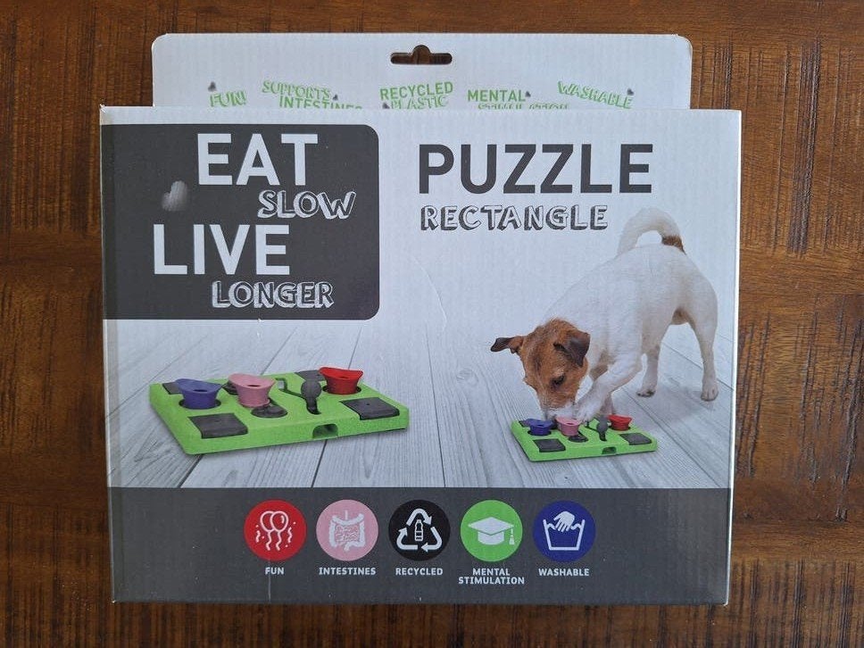 Honden Puzzle rectangle, Dieren en Toebehoren, Ophalen of Verzenden, Zo goed als nieuw, Intelligentiespeelgoed, Overige merken