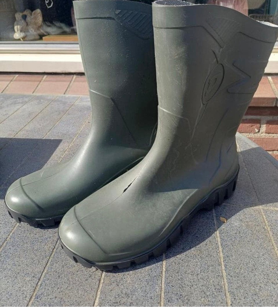 Groene dunlop laarzen mt 43, Ophalen, Zo goed als nieuw, Laarzen