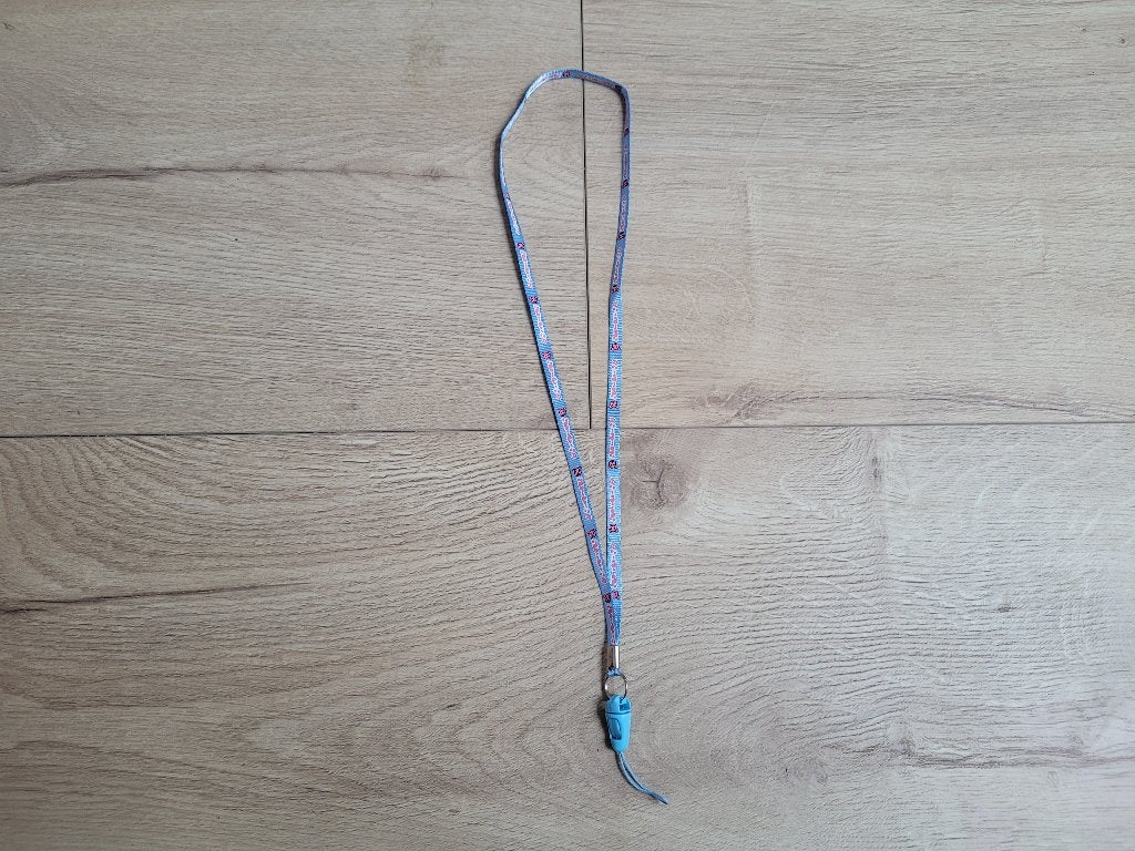 Blauw keycord *nieuw* ~ SJ2903, Ophalen of Verzenden, Nieuw