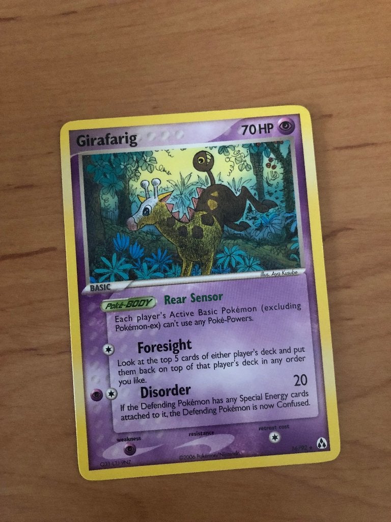 Pokémonkaart Girafarig, Ophalen of Verzenden, Zo goed als nieuw, Losse kaart