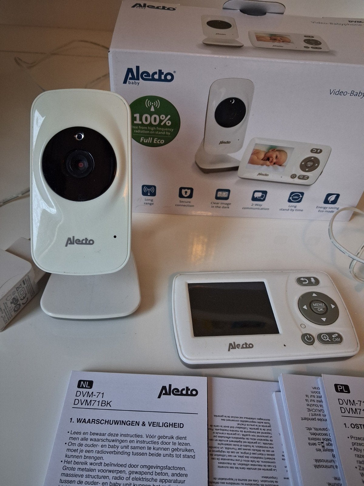 Alecto babyfoon, Kinderen en Baby's, Ophalen, Zo goed als nieuw, Minder dan 100 meter, Camera