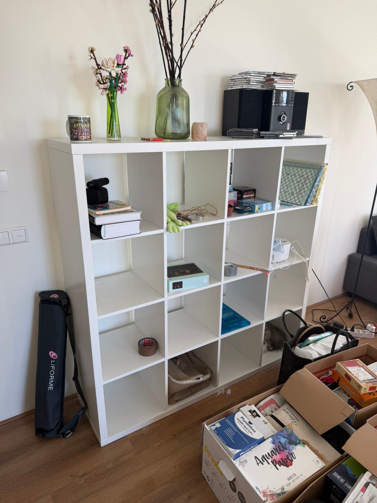 White IKEA Kallax 4x4, Ophalen, Zo goed als nieuw