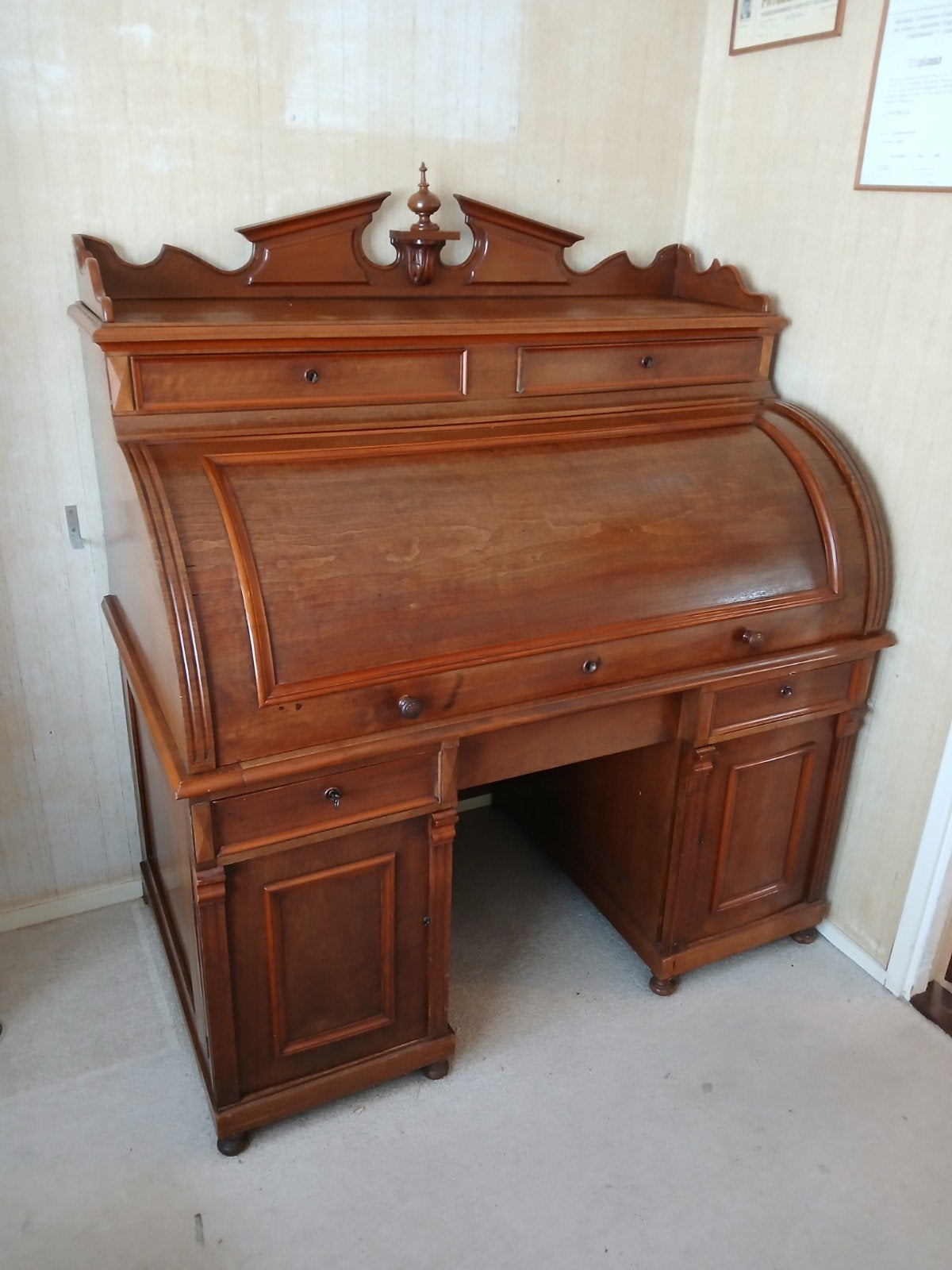cylinder bureau, Ophalen