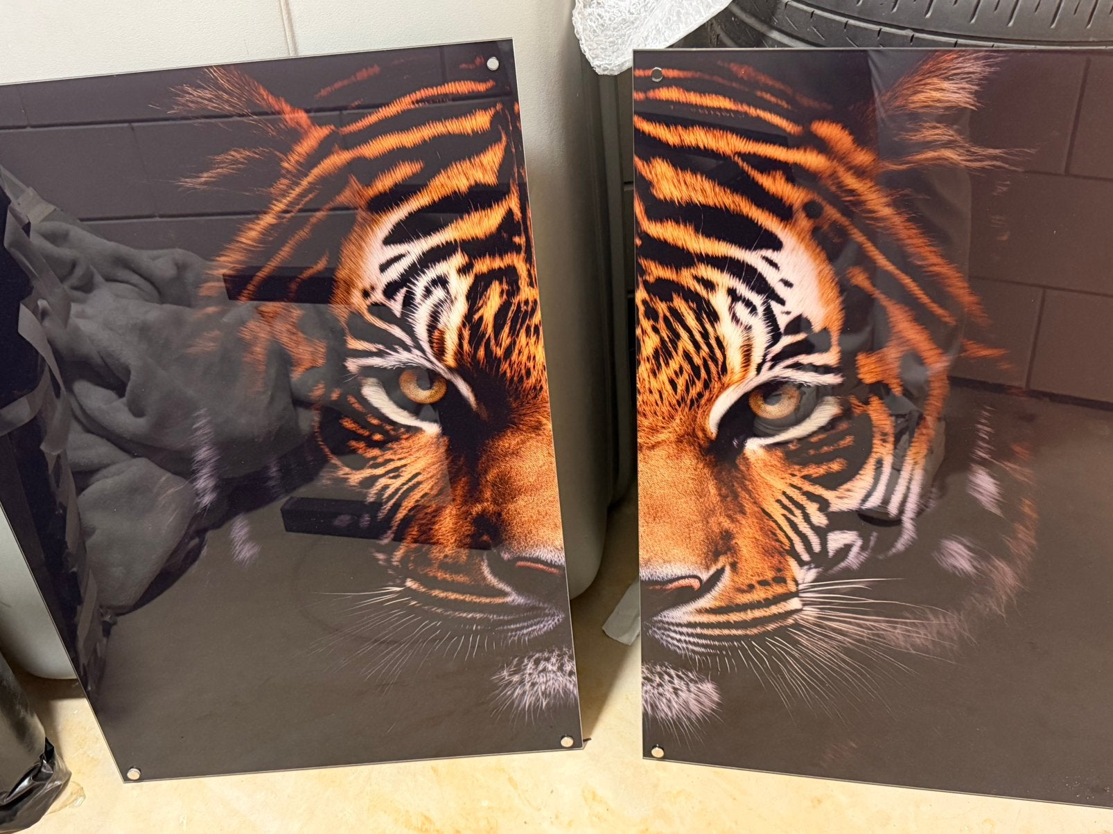Glas schilderij, Ophalen of Verzenden, Zo goed als nieuw, Schilderij