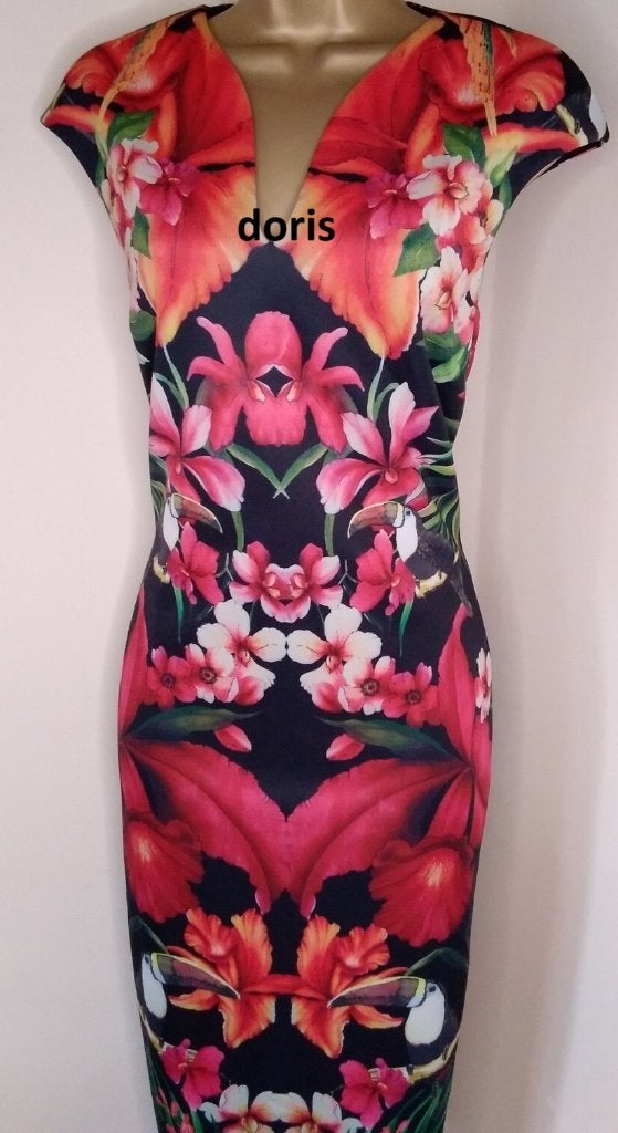 jurk Ted Baker maat 3/12, Maat 38/40 (M), Ophalen of Verzenden, Zo goed als nieuw, Knielengte