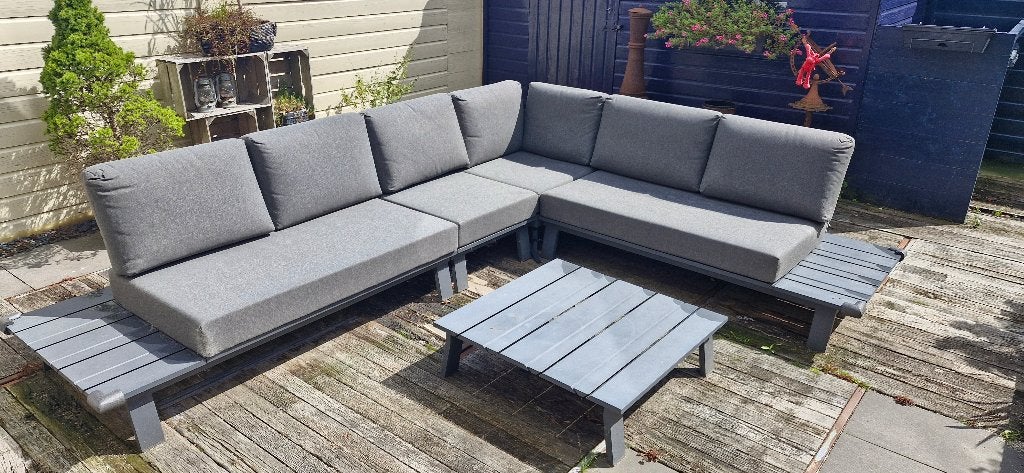 Tuinbank, Tuin en Terras, Ophalen, Gebruikt, Bank, Aluminium