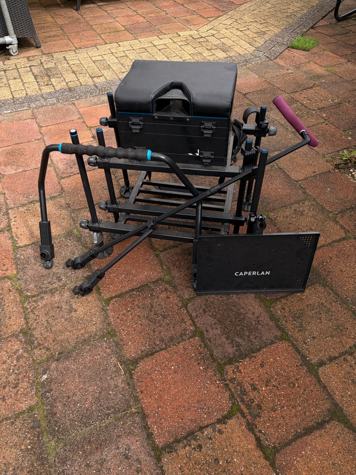 Caperlan viskist / zitkist met accessoires, Watersport en Boten, Ophalen of Verzenden, Gebruikt, Overige typen