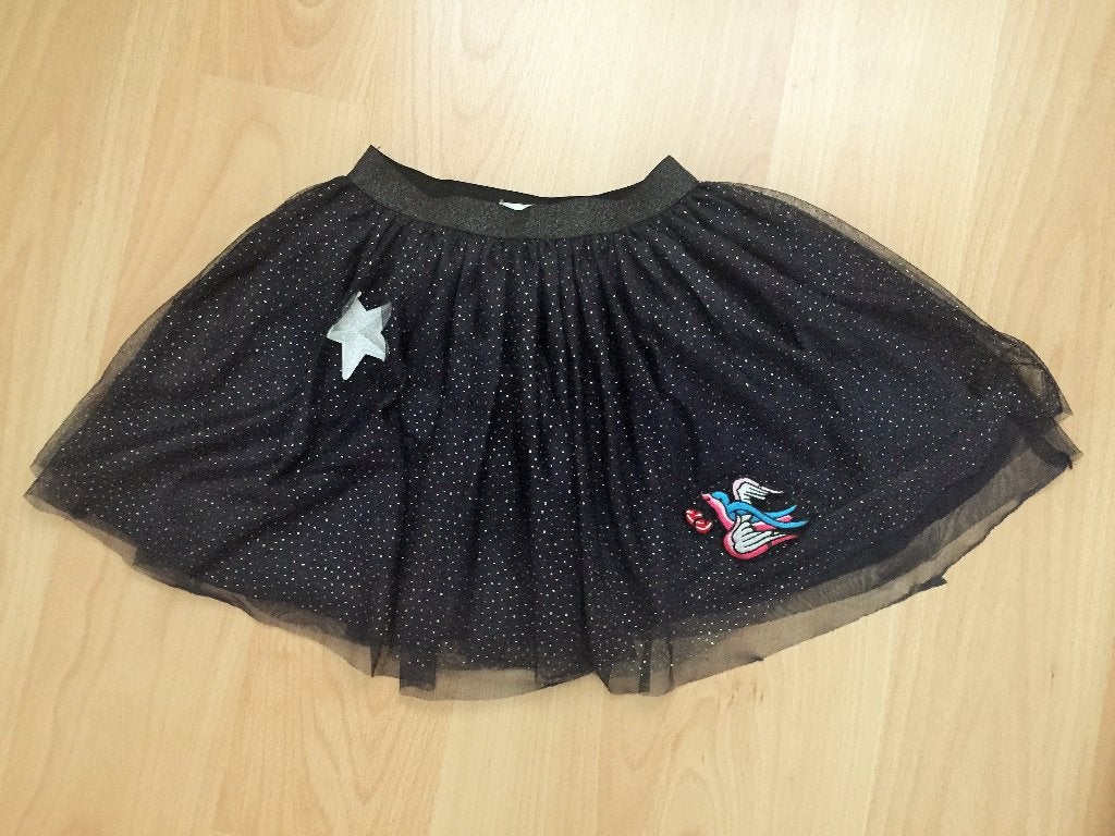 Donkerblauw glitter petticoat rok mt 140 NAME IT - NIEUW, Meisje, Nieuw, Ophalen of Verzenden, Jurk of Rok