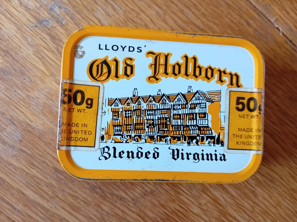 Lloyd's Old Holborn vintage tabaksblik Verenigd Koninkrijk, Ophalen of Verzenden, Gebruikt, Koek(jes)