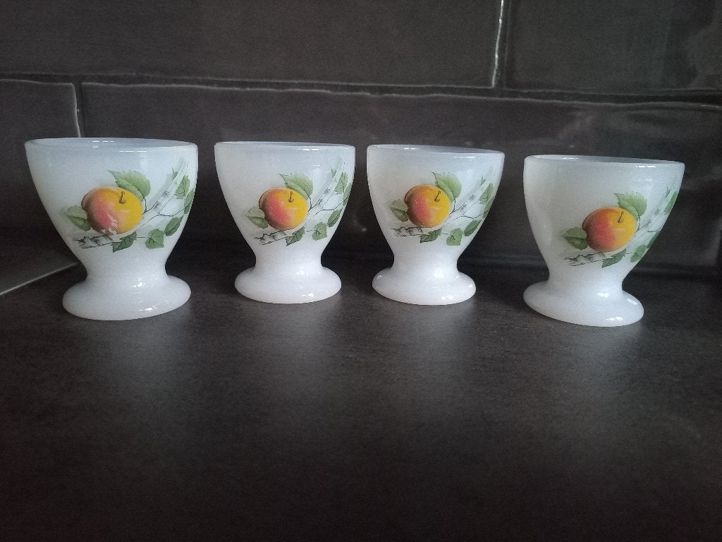 Vintage eierdopjes Arcopal Fruits de France, Antiek en Kunst, Ophalen of Verzenden