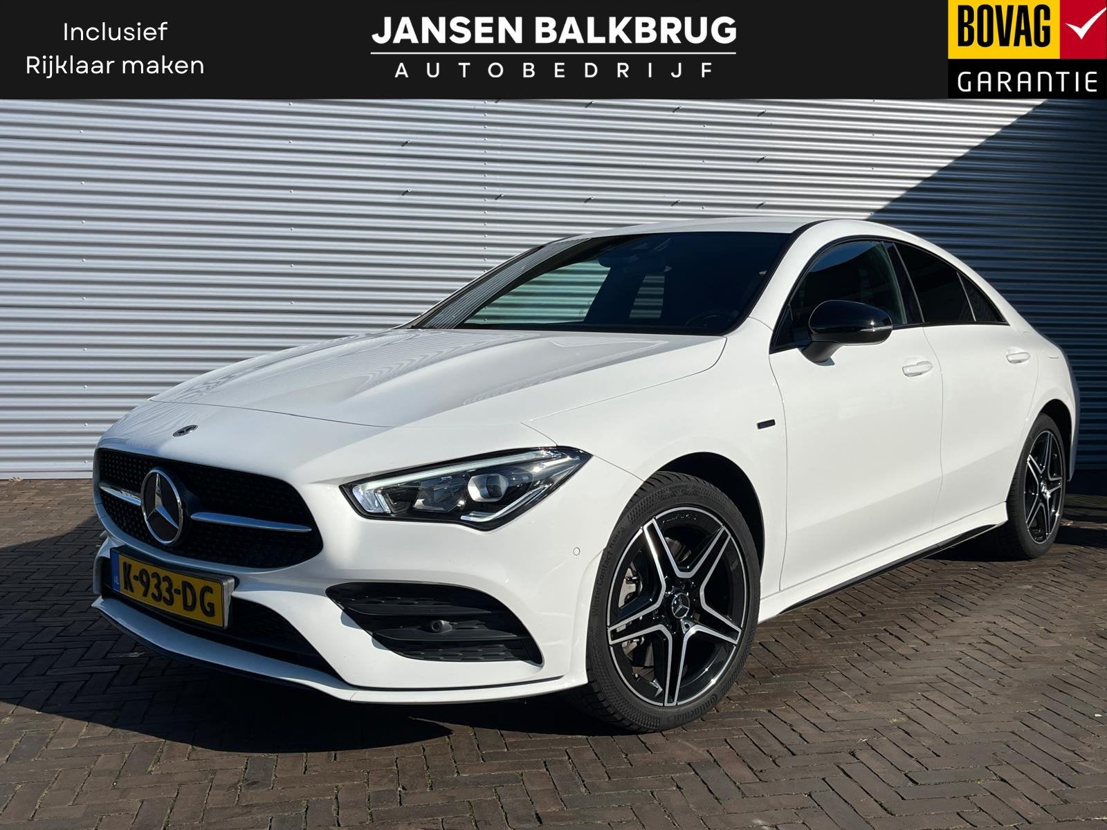 Mercedes-Benz CLA-Klasse 250 e Premium Plus amg night sfeer, Gebruikt, 4 cilinders, Automatische klimaatregeling, Wit