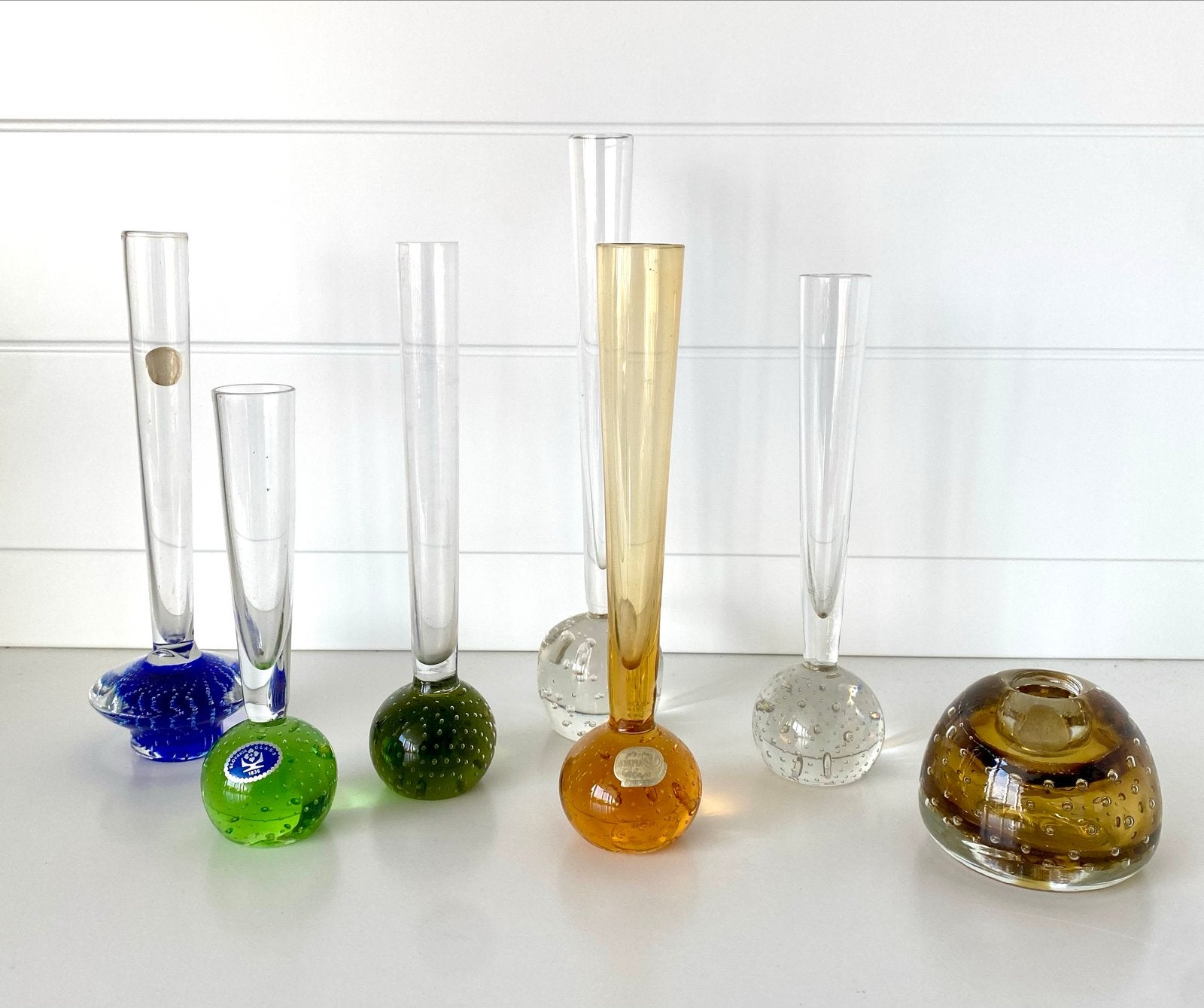 Andries Copier leerdam spijkerglas , Solifleur spijkerglas, Antiek en Kunst, Ophalen of Verzenden