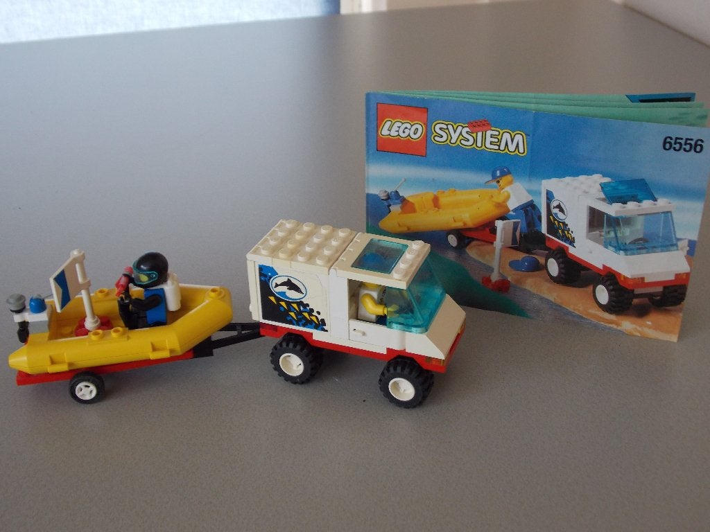 Lego duikerswagen + aanhanger 6556, Overige thema's, Lego, Ophalen of Verzenden, Zo goed als nieuw