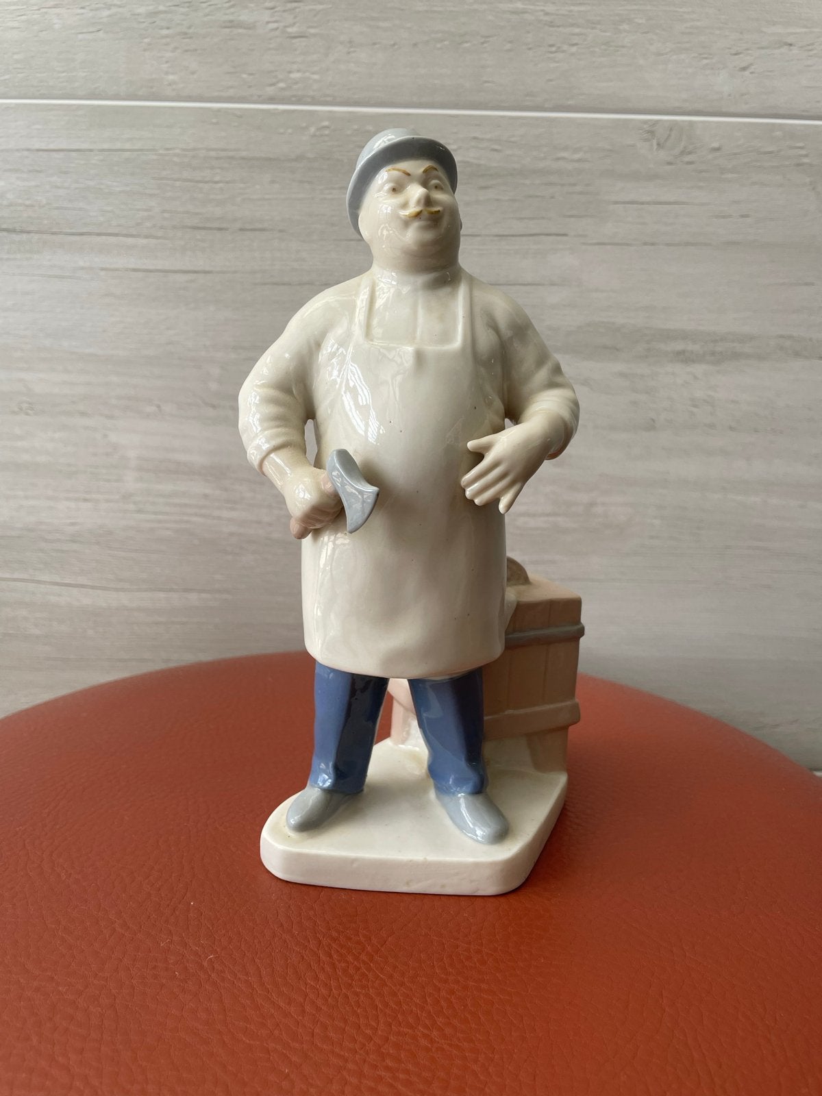Vintage Gräfenthal porseleinen slagerbeeldje, DDR, jaren '60, Antiek en Kunst, Ophalen of Verzenden