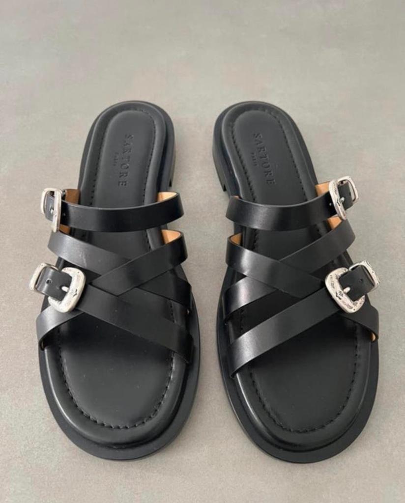 Sartore sandalen, nieuw!!, Zwart, Nieuw, Sandalen of Muiltjes, Ophalen of Verzenden