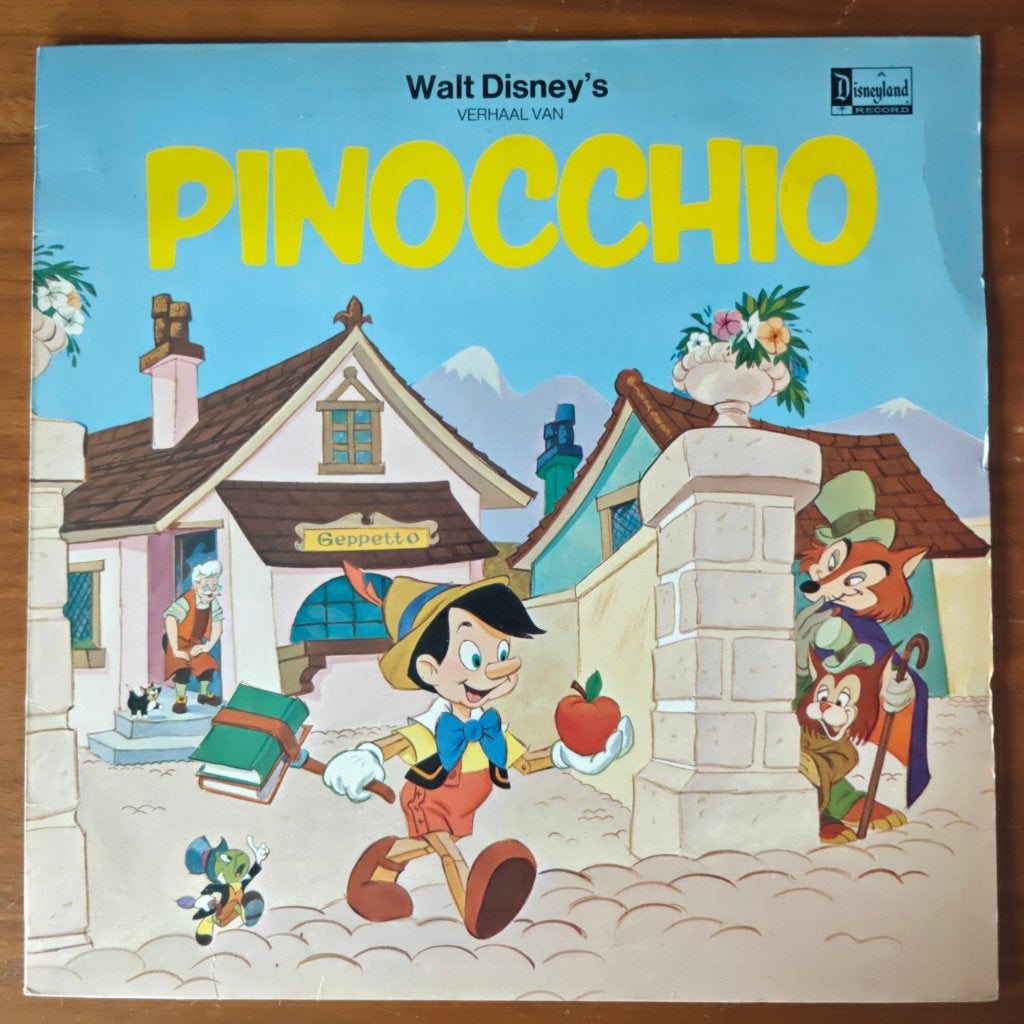 LP - Walt Disney's Verhaal Van Pinocchio, Cd's en Dvd's, Ophalen of Verzenden, Gebruikt, Verhaal of Sprookje