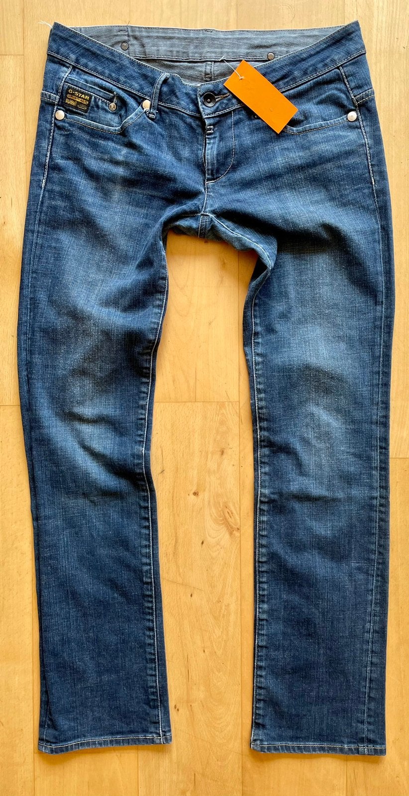 G Star Raw Midge Straight Wmn stretch blauw W28 L32, Ophalen of Verzenden