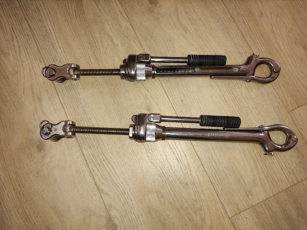 Wichard achterstag spanner met ratel, Ophalen, Gebruikt, Tuigage en Masten, Zeilboot