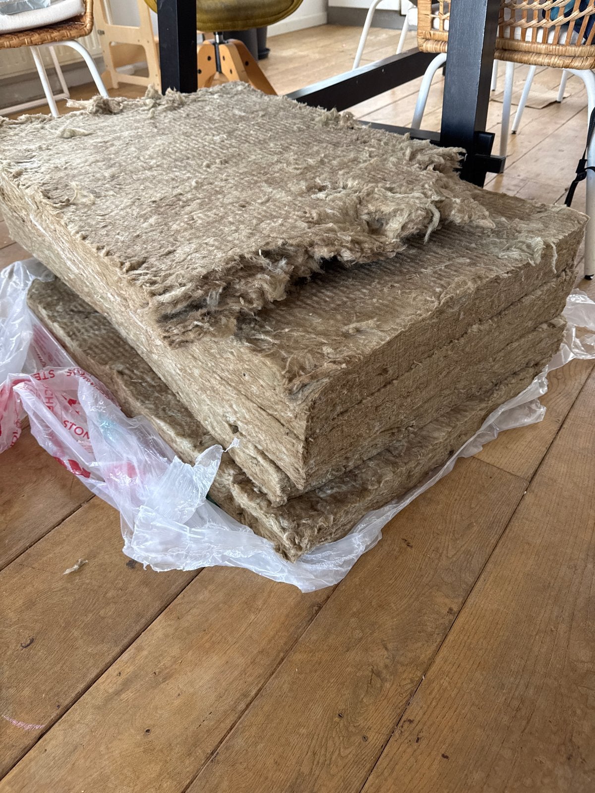 4 platen Steenwol isolatie 60 x 100 cm 7 cm 4,2 m², Doe-het-zelf en Verbouw, Ophalen, 4 tot 8 cm, Nieuw, Steenwol