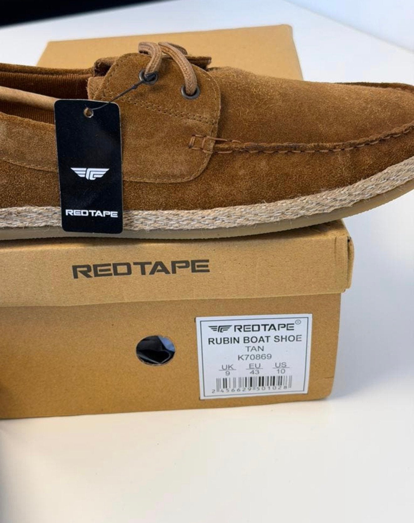 RedTape Rubin Boat Shoe Suede Tan Heren Schoenen EU 43 NIEUW, Kleding | Heren, Schoenen, Bruin, Nieuw, Ophalen of Verzenden, H